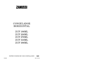 Manual de uso Zanussi ZCF 230 ML Congelador