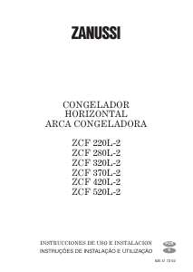 Manual de uso Zanussi ZCF 220L-2 Congelador