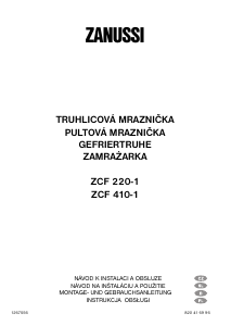 Návod Zanussi ZCF 410-1 Mraznička