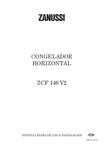 Manual de uso Zanussi ZCF 140 V2 Congelador
