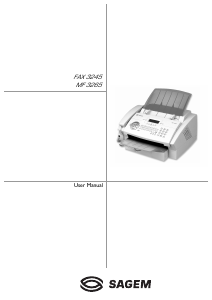 Manual Sagem FAX 3245 Fax Machine