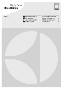 Manuale Electrolux TWL4E201 Asciugatrice