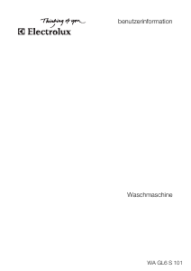 Bedienungsanleitung Electrolux WAGL6S101 Waschmaschine