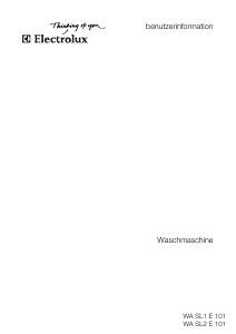 Bedienungsanleitung Electrolux WASL2E101 Waschmaschine