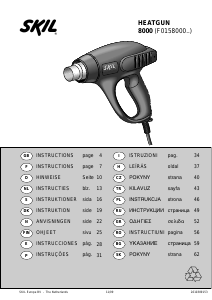 Brugsanvisning Skil 8000 AA Varmluftpistol