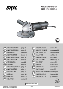 Manual de uso Skil 9295-01 Amoladora angular