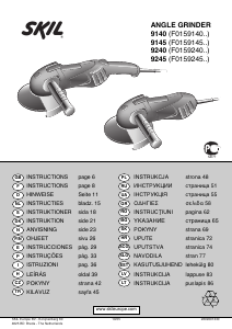 Manual de uso Skil 9145 AA Amoladora angular