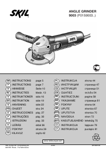 Manuale Skil 9003 AD Smerigliatrice angolare