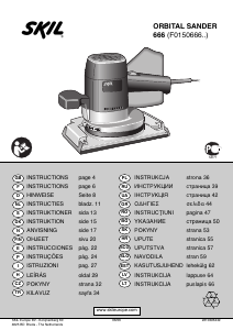 Manuale Skil 0666 A1 Levigatrice orbitale