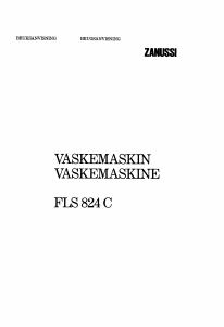 Bruksanvisning Zanussi FLS 824 CN Vaskemaskin