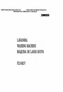 Manual de uso Zanussi FLS 852 V Lavadora