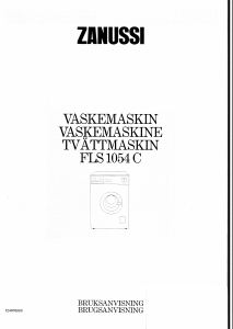 Bruksanvisning Zanussi FLS 1054 C Tvättmaskin