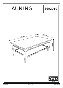 Mode d’emploi JYSK Auning Table basse