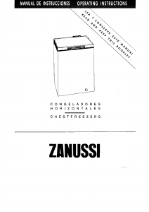 Manual de uso Zanussi ZCF 430 ML Congelador