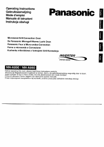 Manuale Panasonic NN-A860WBSPG Microonde