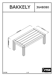 Manuale JYSK Bakkely Tavolino