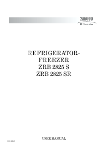 Manual Zanussi-Electrolux ZRB2825SR Fridge-Freezer