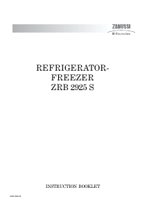 Manual Zanussi-Electrolux ZRB2925S Fridge-Freezer
