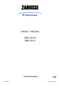 Manual Zanussi-Electrolux ZNB323W Fridge-Freezer