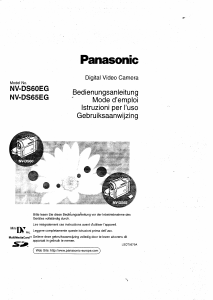 Mode d’emploi Panasonic NV-DS65EGE Caméscope