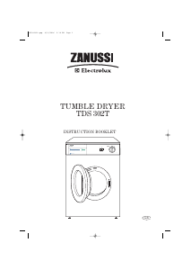Handleiding Zanussi-Electrolux TDS302T Wasdroger