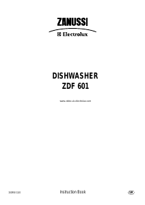 Manual Zanussi-Electrolux ZDF601S Dishwasher