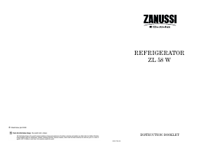 Handleiding Zanussi-Electrolux ZL58W Koelkast