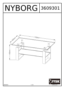 Mode d’emploi JYSK Nyborg Table basse