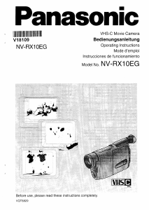 Manual Panasonic NV-RX10EG Camcorder