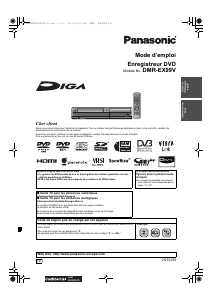 Mode d’emploi Panasonic DMR-EX99VEGK Lecteur DVD