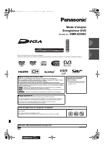 Mode d’emploi Panasonic DMR-EX96CEGK Lecteur DVD