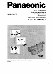Handleiding Panasonic NV-RX50EG Camcorder