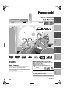 Manual Panasonic DMR-ES45V DVD Player