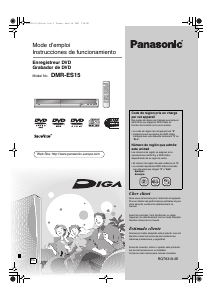 Mode d’emploi Panasonic DMR-ES15 Lecteur DVD