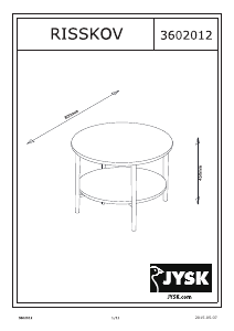 Посібник JYSK Risskov Журнальний столик