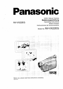 Manual de uso Panasonic NV-VX22EG Videocámara