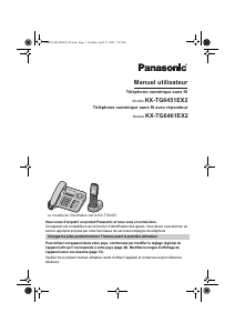 Mode d’emploi Panasonic KX-TG6451EX2 Téléphone