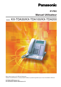 Mode d’emploi Panasonic KX-TDA100NE Téléphone