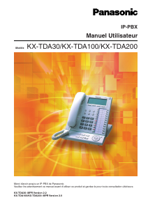 Mode d’emploi Panasonic KX-TDA100E Téléphone