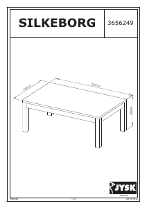 Mode d’emploi JYSK Silkeborg Table basse