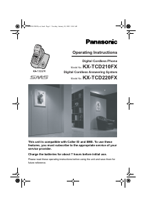 Manual Panasonic KX-TCD220FX Wireless Phone