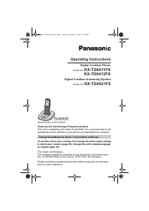 Manual Panasonic KX-TG6421FX Wireless Phone