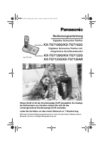 Bedienungsanleitung Panasonic KX-TG7123G Schnurlose telefon