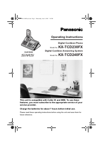 Manual Panasonic KX-TCD230FX Wireless Phone