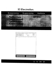 Bruksanvisning Electrolux WT516 Torktumlare