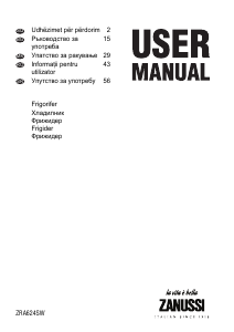 Manual Zanussi ZRA624SW Frigider