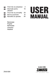 Manual Zanussi ZRA619SW Frigider