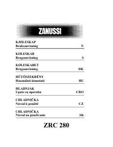 Bruksanvisning Zanussi ZRC28O Kjøleskap