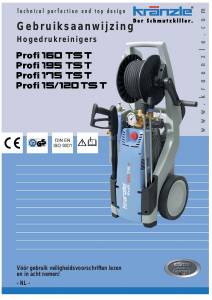 Handleiding Kranzle Profi 15/120 TST Hogedrukreiniger