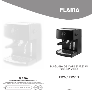 Manual de uso Flama 1227 FL Máquina de café